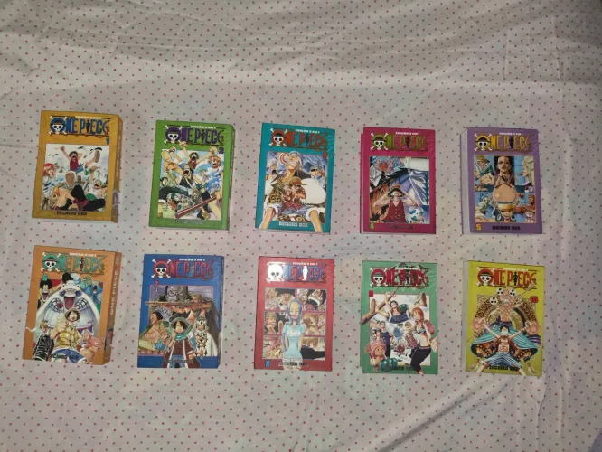 MANGÁ ONE PIECE 3 EM 1 - VOLUMES 1 AO 10