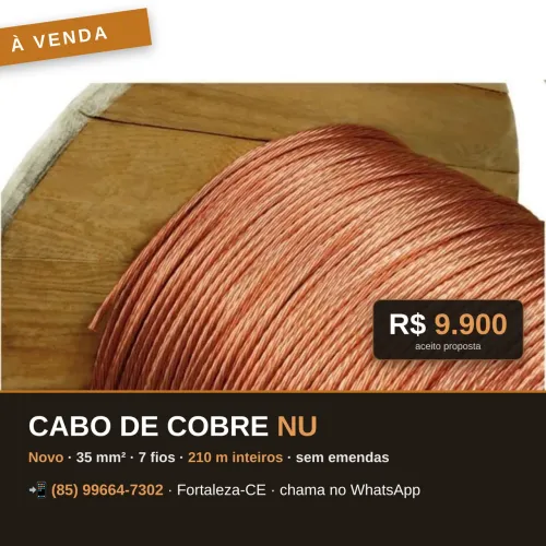 Cabo de cobre Nu