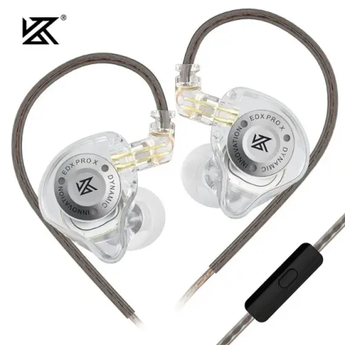 Fone KZ EDX PRO X COM MICROFONE (NOVO/LACRADO) INTRA-AURICULAR GAMER MUSICA RETORNO