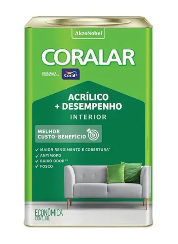 Tinta coral 18 litros 
