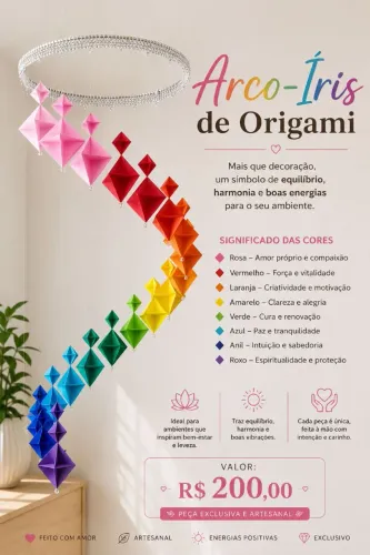 Arco-íris de Origami 