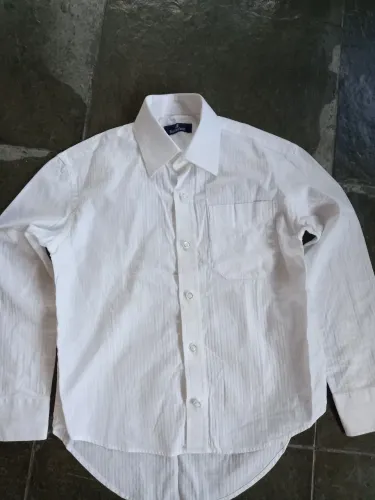 Brooksfield Camisa Social Branca Infantil Tamanho 10 Anos Top