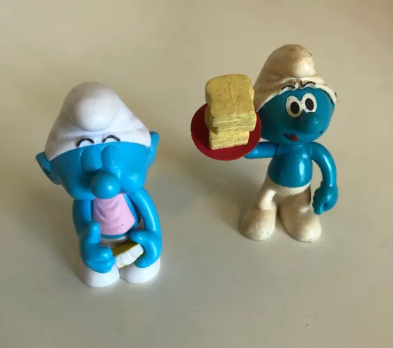 SMURFS - lote com 2 bonecos