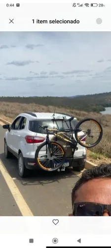 Estepe Ford Ecosport novo e suporte bicicleta de engate