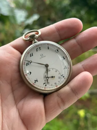 Relógio de Bolso à corda Omega data ano 1947