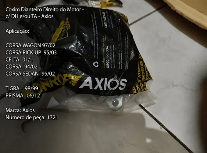 Coxim Dianteiro Direito do Motor - AXIOS