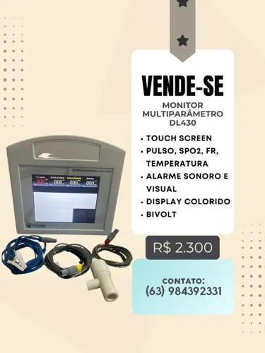 Monitor multiparametro veterinário