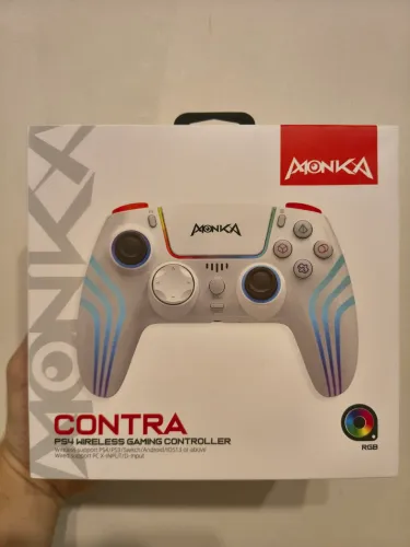 Controle Gamer AMONKA RGB BLUETOOTH