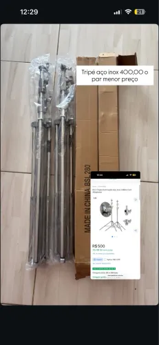 Tripé de Aço Inox