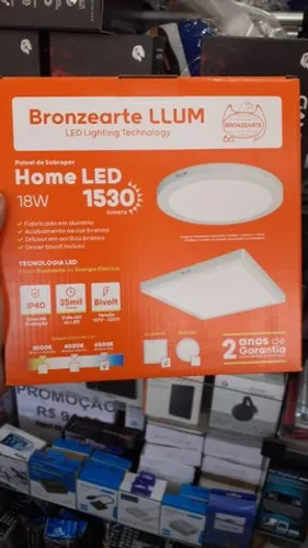 Painel de Led Sobrepor 22x22 (Promoção!!! Atacado e Varejo)