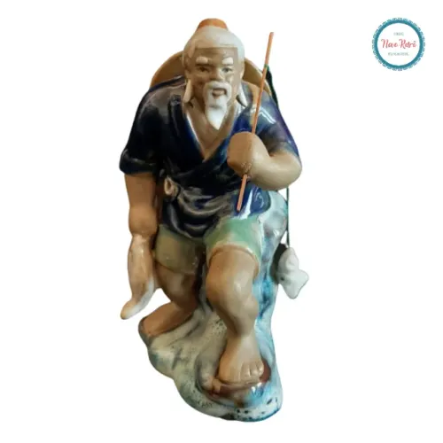 Estatueta de Pescador Chinês