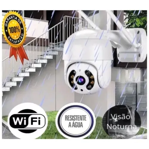 Camera de Segurança Wi-fi Externa Prova D'agua Full Hd 1080p