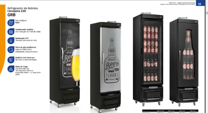 Refrigerador de Bebidas Cervejeira 230 lts  ( Arnildo 48- * )