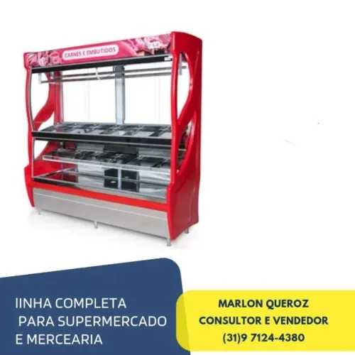 Balcao de Açougue Vertical Novo 2,00M 