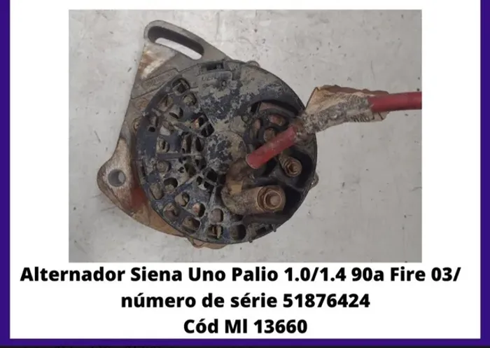 Alternador Fiat uno Palio 1.0 1.4