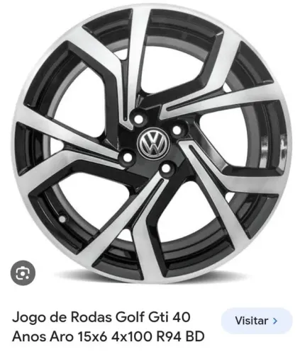 Aro 15 Furacão 4x100 R$2.340 Modelo R94