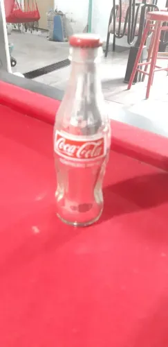 Garrafa cromada antiga Coca-Cola
