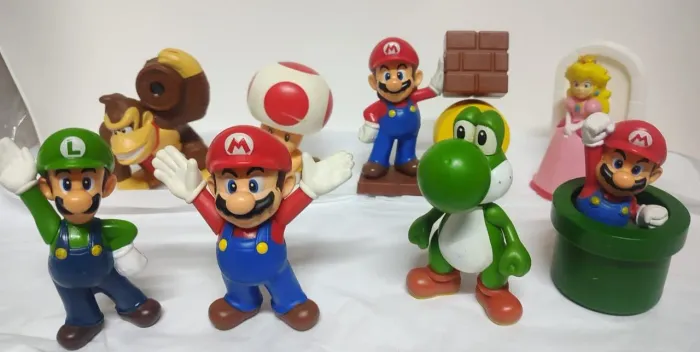 Coleção Mario Bros Mc Donalds 8 unidades 