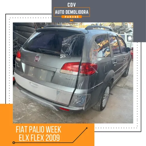 Sucata Fiat Palio Week ELX Flex 2009 disponível para venda de peças