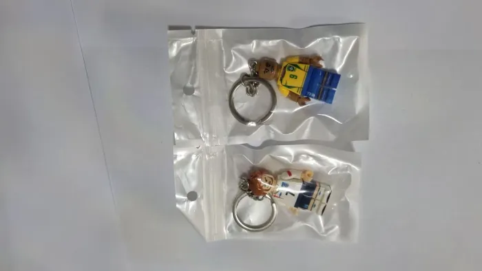 Chaveiros de jogadores de futebol LEGO