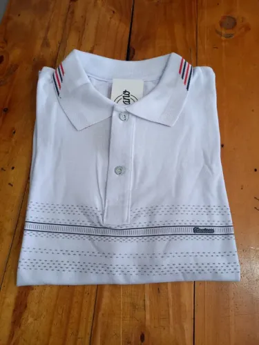 Camisa gola polo piquet com elástano do P ao G3