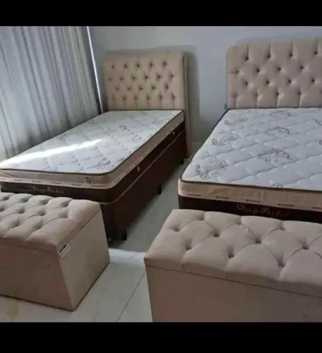 Cama box colchão e base(solteiro) novo