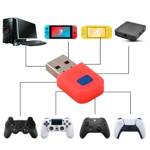 Adaptador Bluetooth Usb Nintendo Switch Ps5 Ps4 Pc Steam *Frete Gratis