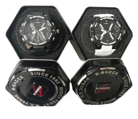 G-shock Casio Batman kit Branco + Preto estojo de aço 