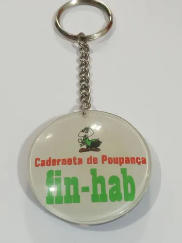 Chaveiro Antigo Fin-Hab Caderneta de Poupança Ag Rio Grande 