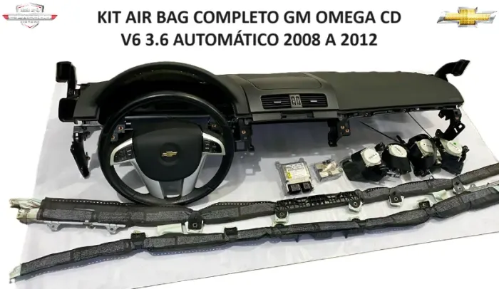 KIT AIR BAG COMPLETO GM OMEGA CD V6 3 6 2008 A 2012 CI 172