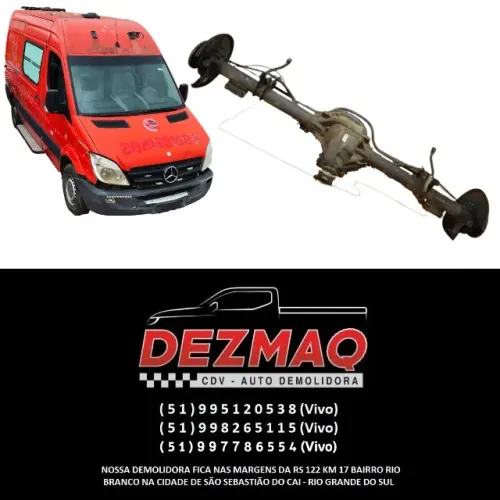 Eixo Diferencial Traseiro Mercedes Sprinter 415 2012/2019