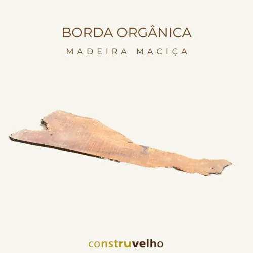 Prancha De Madeira Maciça Com Borda Orgânica 