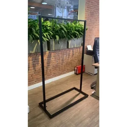 Arara De Roupas Expositor Lojas Estilo Industrial 1,0m Quadrada