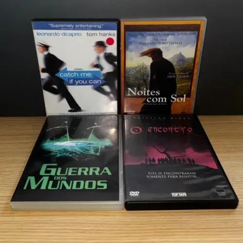 Dvd Catch Me If You Can + Guerra Dos Mundos + O Encontro + 1