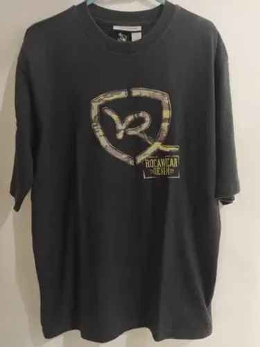 Camiseta Rocawear Preta Jay-Z 2006 Tamanho M