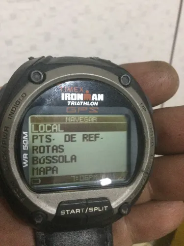 relogio com gps timex  iroman triathlon