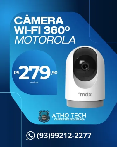 CÂMERA WI-FI 360º MOTOROLA
