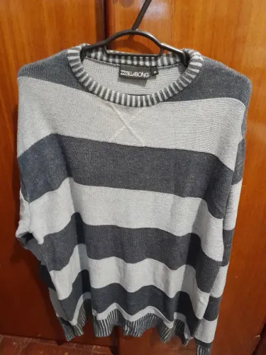 Blusão Billabong Cinza listrado M