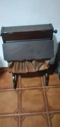 Cesta de costura/tricô vintage década de 50,original .