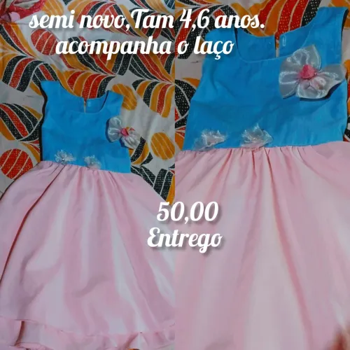DESAPEGO DESSE LINDO VESTIDO INFANTIL 50$