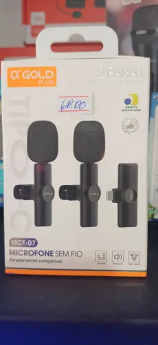 Microfone Sem Fio ?'Gold Plus MCF-07