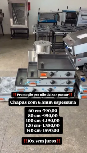 Chapas compacta todos os tamanhos disponíveis 