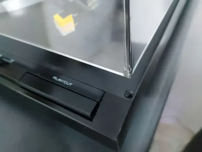 + Frete Grátis Brasil + Amortecedor Silicone Preto Tampa Acrílica de Toca discos Vinil