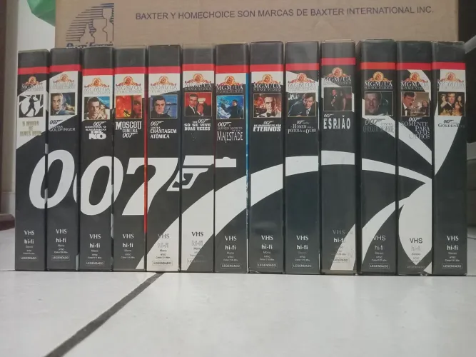 Fitas VHS Coleção James Bond - legendadas (aceito trocas em informática)