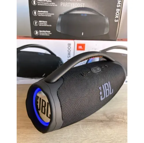 Caixa de Som J*B*L Bluetooth Boombox 30cm - R$ 289,99  