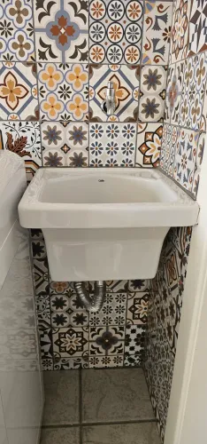 Tanque Celite Branco Brilhante 40 cm  