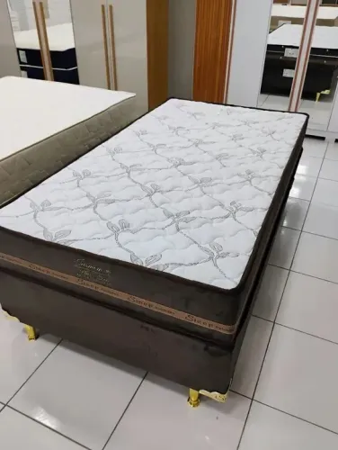 Cama Box Solteirão Molas Ensacadas Jasmin