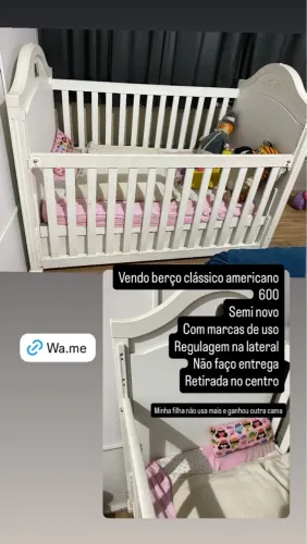 Berço Quarter BrancoSemi Novo