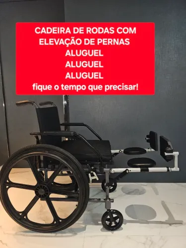 Cadeira de Rodas com Elevação de Pernas 