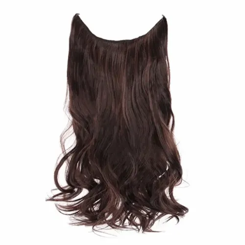 Mega hair, aplique castanho escuro grande! Cabelo grande encaixe de grampos